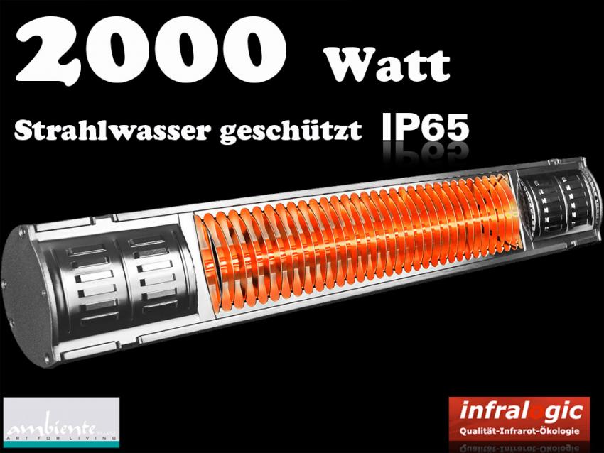 Infrarot Heizstrahler 2000 Heizmeister Professionell IP65